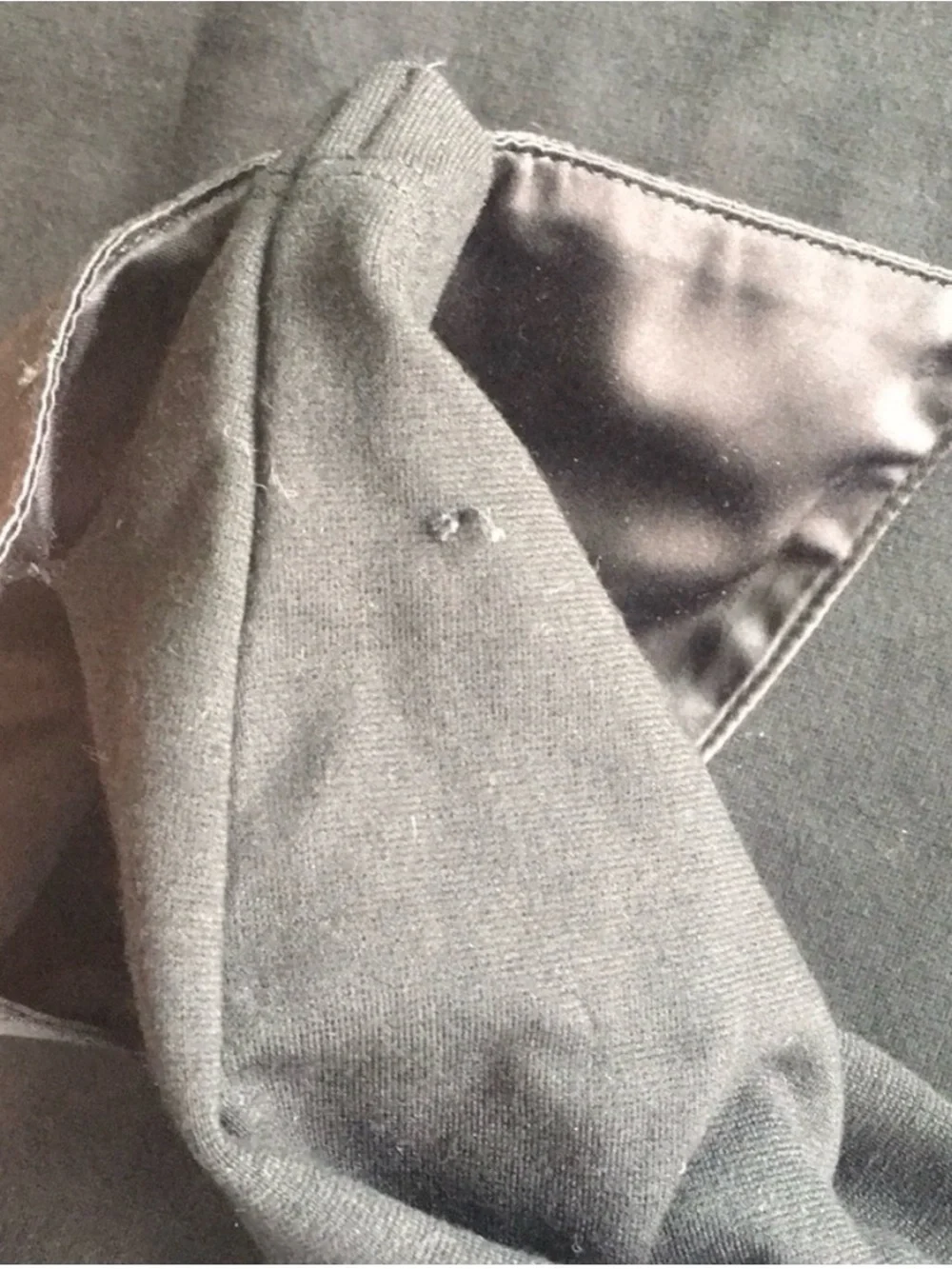 CHANEL black quilted boatneck employee uniform top